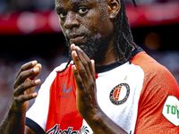 Feyenoord Rotterdam defender Jordan Lotomba during the match Feyenoord vs. NAC at Stadium De Kuip for the Dutch Eredivisie season 2024-2025...