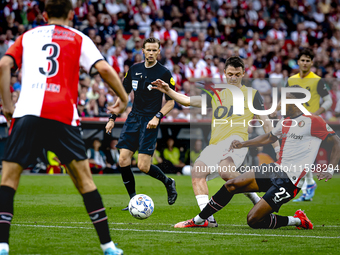 NAC Breda player, Feyenoord Rotterdam midfielder Antoni Milambo, during the match Feyenoord vs. NAC at Stadium De Kuip for the Dutch Eredivi...