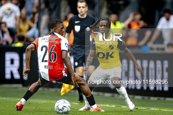 NAC Breda forward Sana Fernandes during the match between Feyenoord and NAC at Stadium De Kuip for the Dutch Eredivisie season 2024-2025 in...