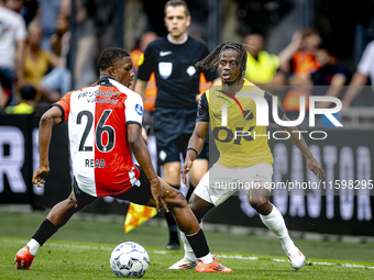 NAC Breda forward Sana Fernandes during the match between Feyenoord and NAC at Stadium De Kuip for the Dutch Eredivisie season 2024-2025 in...