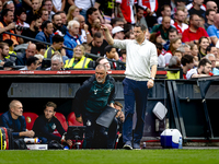 Feyenoord Rotterdam trainer Brian Priske during the match Feyenoord vs. NAC at the Stadium De Kuip for the Dutch Eredivisie season 2024-2025...