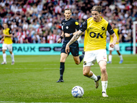 NAC Breda player Elias Mar Omarsson plays during the match between Feyenoord and NAC at Stadium De Kuip for the Dutch Eredivisie season 2024...