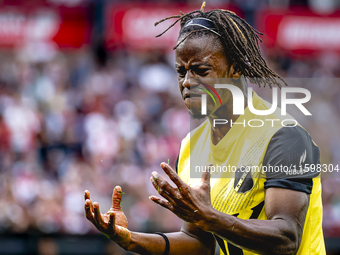 NAC Breda forward Sana Fernandes during the match between Feyenoord and NAC at Stadium De Kuip for the Dutch Eredivisie season 2024-2025 in...