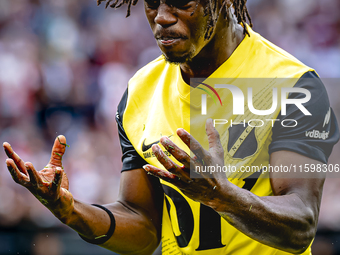 NAC Breda forward Sana Fernandes during the match between Feyenoord and NAC at Stadium De Kuip for the Dutch Eredivisie season 2024-2025 in...