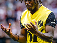 NAC Breda forward Sana Fernandes during the match between Feyenoord and NAC at Stadium De Kuip for the Dutch Eredivisie season 2024-2025 in...