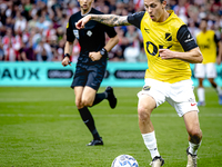 NAC Breda player Elias Mar Omarsson plays during the match between Feyenoord and NAC at Stadium De Kuip for the Dutch Eredivisie season 2024...