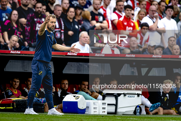 NAC assistant trainer Tomasz Kaczmarek during the match between Feyenoord and NAC at Stadium De Kuip for the Dutch Eredivisie season 2024-20...