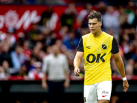 NAC Breda forward Kacper Kostorz during the match between Feyenoord and NAC at Stadium De Kuip for the Dutch Eredivisie season 2024-2025 in...