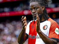 Feyenoord Rotterdam defender Jordan Lotomba during the match Feyenoord vs. NAC at Stadium De Kuip for the Dutch Eredivisie season 2024-2025...