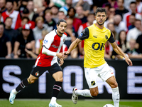 NAC Breda defender Fredrik Oldrup Jensen plays during the match between Feyenoord and NAC at Stadium De Kuip for the Dutch Eredivisie season...