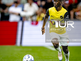 NAC Breda forward Sana Fernandes during the match between Feyenoord and NAC at Stadium De Kuip for the Dutch Eredivisie season 2024-2025 in...