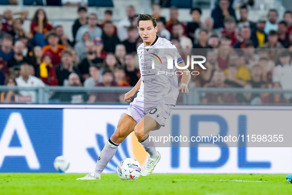 Florian Thauvin of Udinese Calcio during the Serie A Enilive match between AS Roma and Udinese Calcio at Stadio Olimpico on September 22, 20...