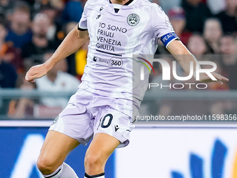 Florian Thauvin of Udinese Calcio during the Serie A Enilive match between AS Roma and Udinese Calcio at Stadio Olimpico on September 22, 20...