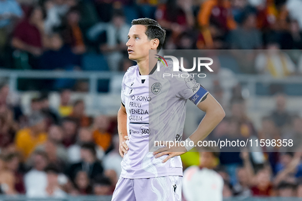 Florian Thauvin of Udinese Calcio during the Serie A Enilive match between AS Roma and Udinese Calcio at Stadio Olimpico on September 22, 20...