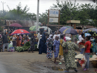 Business activities boom at Akinola Market, Ipetu, along Ife-Ibadan Expressway in Osun State, Nigeria, on September 20, 2024. Many city dwel...