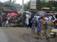 Business activities boom at Akinola Market, Ipetu, along Ife-Ibadan Expressway in Osun State, Nigeria, on September 20, 2024. Many city dwel...