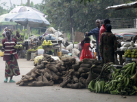 Business activities boom at Akinola Market, Ipetu, along Ife-Ibadan Expressway in Osun State, Nigeria, on September 20, 2024. Many city dwel...