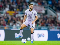 Jesper Karlstrom of Udinese Calcio during the Serie A Enilive match between AS Roma and Udinese Calcio at Stadio Olimpico on September 22, 2...