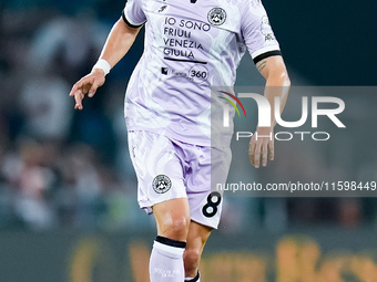 Sandi Lovric of Udinese Calcio during the Serie A Enilive match between AS Roma and Udinese Calcio at Stadio Olimpico on September 22, 2024...