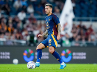 Leandro Paredes of AS Roma during the Serie A Enilive match between AS Roma and Udinese Calcio at Stadio Olimpico on September 22, 2024 in R...