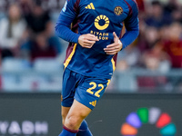 Mario Hermoso of AS Roma during the Serie A Enilive match between AS Roma and Udinese Calcio at Stadio Olimpico on September 22, 2024 in Rom...