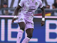 Hassane Kamara of Udinese Calcio is in action during the 5th day of the Serie A Championship between A.S. Roma and Udinese Calcio at the Oly...