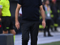 Ivan Juric coaches A.S. Roma during the 5th day of the Serie A Championship between A.S. Roma and Udinese Calcio at the Olympic Stadium in R...