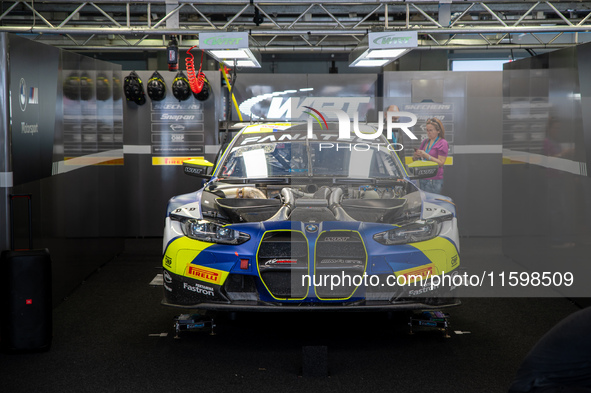 Team WRT drives the BMW M4 GT3 in Monza, Italy, during the Fanatec GT World Challenge 