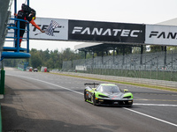 Martin Koch and Reinhard Kofler of the MZR Motorsportzentrum-Ried team on a KTM X-Bow GT2 win the GT2 class at the Fanatec GT World Challeng...