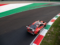 Dries Vanthoor, Sheldon Van Der Linde, and Charles Weerts of Team WRT drive a BMW M4 GT3 during a race of the Fanatec GT World Challenge in...