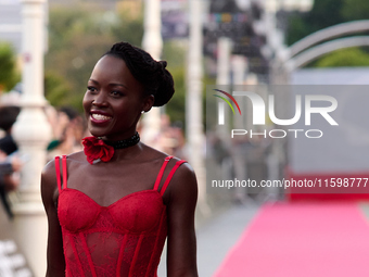 Lupita Nyong'o attends the red carpet of the film ''The Wild Robot'' during the 72nd San Sebastian International Film Festival in San Sebast...