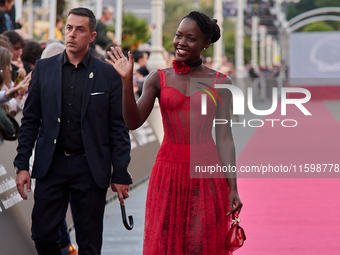 Lupita Nyong'o attends the red carpet of the film ''The Wild Robot'' during the 72nd San Sebastian International Film Festival in San Sebast...