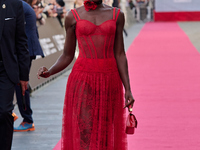 Lupita Nyong'o attends the red carpet of the film ''The Wild Robot'' during the 72nd San Sebastian International Film Festival in San Sebast...