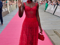 Lupita Nyong'o attends the red carpet of the film ''The Wild Robot'' during the 72nd San Sebastian International Film Festival in San Sebast...