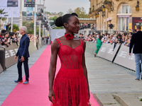 Lupita Nyong'o attends the red carpet of the film ''The Wild Robot'' during the 72nd San Sebastian International Film Festival in San Sebast...