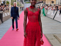 Lupita Nyong'o attends the red carpet of the film ''The Wild Robot'' during the 72nd San Sebastian International Film Festival in San Sebast...