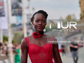 Lupita Nyong'o attends the red carpet of the film ''The Wild Robot'' during the 72nd San Sebastian International Film Festival in San Sebast...