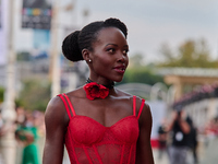 Lupita Nyong'o attends the red carpet of the film ''The Wild Robot'' during the 72nd San Sebastian International Film Festival in San Sebast...