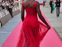 Lupita Nyong'o attends the red carpet of the film ''The Wild Robot'' during the 72nd San Sebastian International Film Festival in San Sebast...