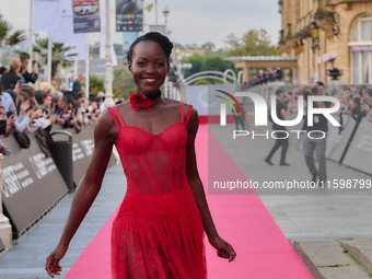 Lupita Nyong'o attends the red carpet of the film ''The Wild Robot'' during the 72nd San Sebastian International Film Festival in San Sebast...