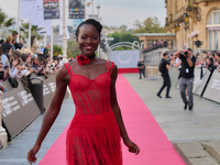 Lupita Nyong'o attends the red carpet of the film ''The Wild Robot'' during the 72nd San Sebastian International Film Festival in San Sebast...