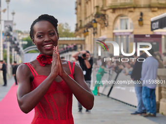 Lupita Nyong'o attends the red carpet of the film ''The Wild Robot'' during the 72nd San Sebastian International Film Festival in San Sebast...