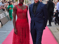 Lupita Nyong'o and Chris Sanders attend the red carpet of the film ''The Wild Robot'' during the 72nd San Sebastian International Film Festi...