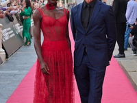 Lupita Nyong'o and Chris Sanders attend the red carpet of the film ''The Wild Robot'' during the 72nd San Sebastian International Film Festi...