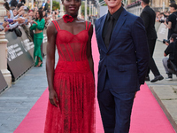 Lupita Nyong'o and Chris Sanders attend the red carpet of the film ''The Wild Robot'' during the 72nd San Sebastian International Film Festi...