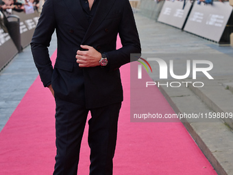 Alvaro Morte attends the red carpet of the film ''The Wild Robot'' during the 72nd San Sebastian International Film Festival in San Sebastia...