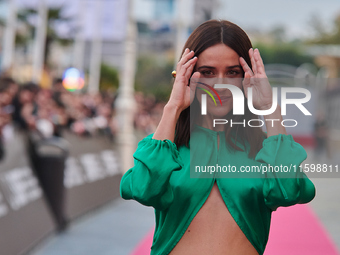 Macarena Garcia attends the red carpet of the film ''The Wild Robot'' during the 72nd San Sebastian International Film Festival in San Sebas...