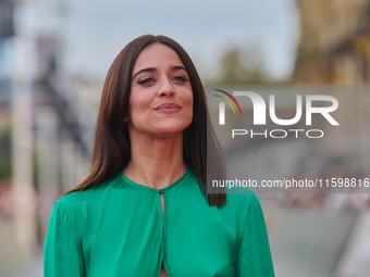 Macarena Garcia attends the red carpet of the film ''The Wild Robot'' during the 72nd San Sebastian International Film Festival in San Sebas...