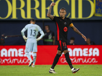 Raphinha of FC Barcelona celebrates after scoring the 1-4 goal during the La Liga match between Villarreal CF and FC Barcelona at La Ceramic...