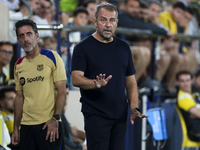 Head coach of FC Barcelona Hansi Flick during the La Liga match between Villarreal CF and FC Barcelona at La Ceramica Stadium in Villarreal,...